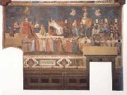 Ambrogio Lorenzetti Allegory of Good Governmert (mk08) oil painting